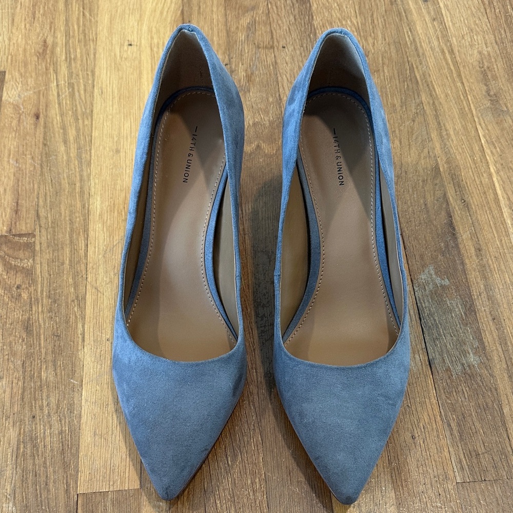 *last chance* 14th & Union | Women’s Grey Suede Heels - Picture 7 of 14